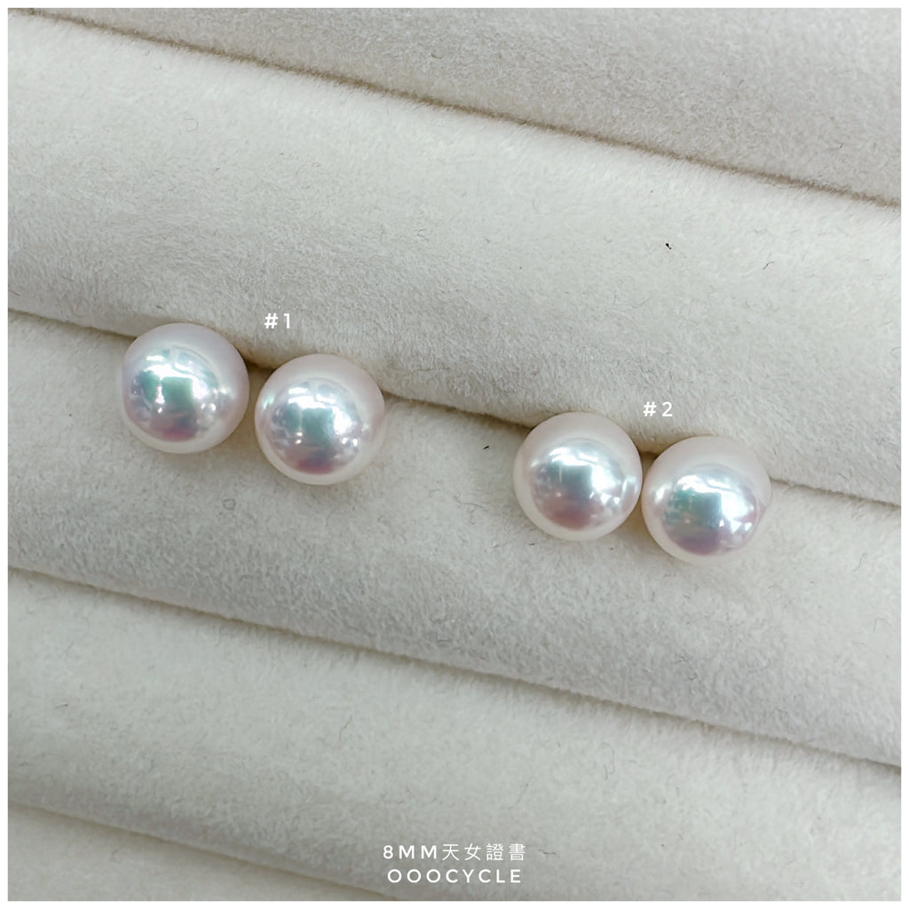 天女證書耳釘 Certified Tennyo Studs 8mm