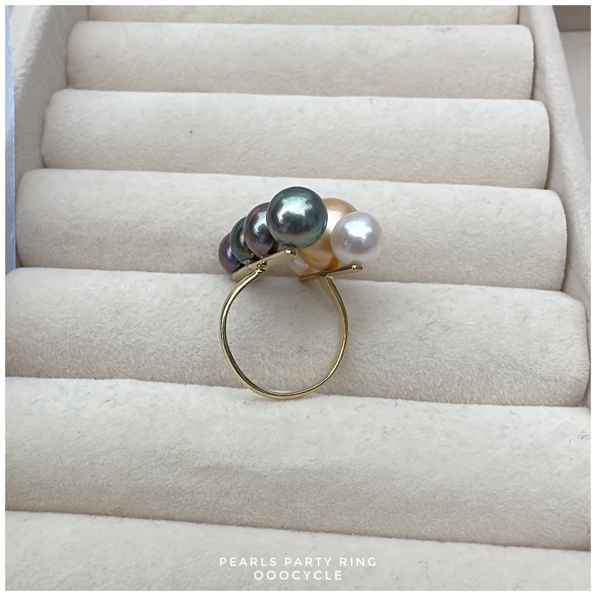 Pearls Party Ring