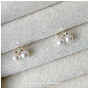 Baby Frosty, Akoya earrings