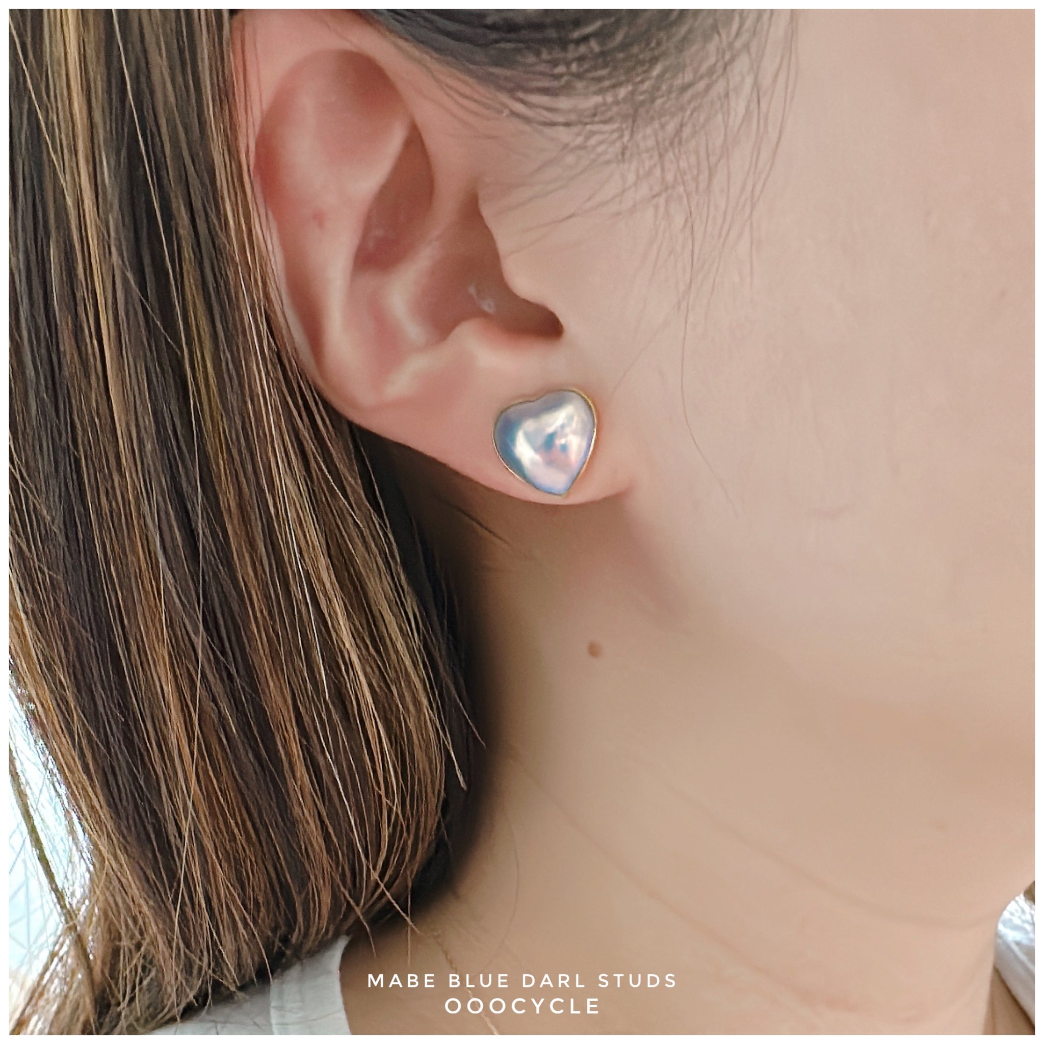 Mabe Blue Darl Studs