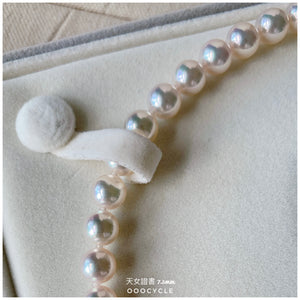 日 本 天 女 證 書 珠 鏈 Tennyo Strand 7.5mm (花花銀扣 Flower Clasp)